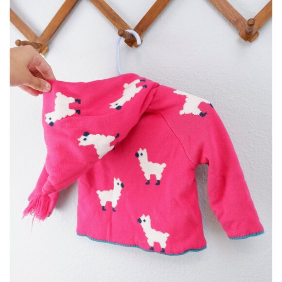John Lewis Pink Llama Baby Girl Sweater, size 6-9 months - Picture 8 of 12